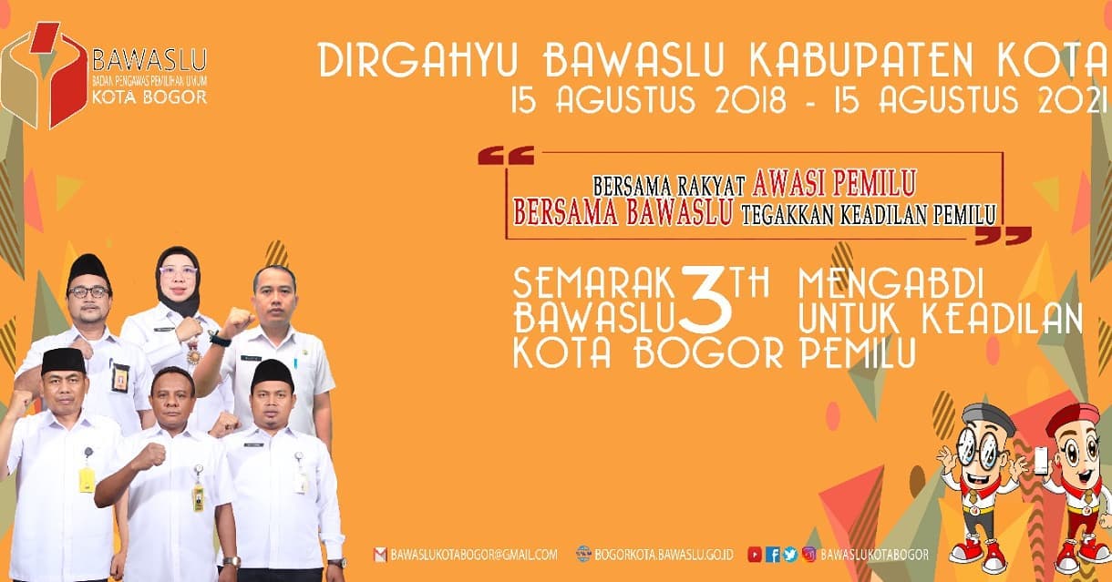 Dirgahayu Bawaslu Kabupaten/Kota ke 3 tahun