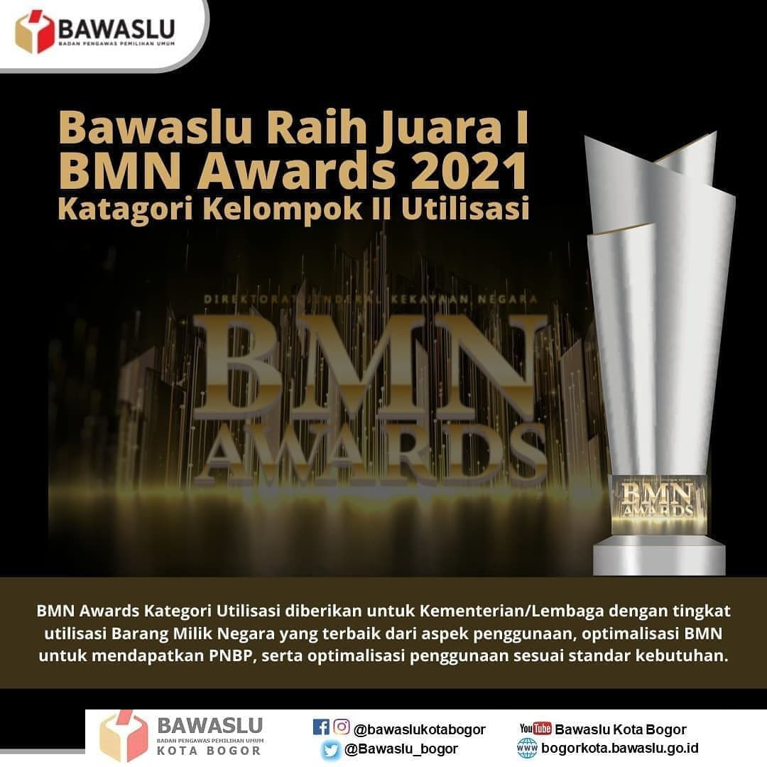 Bawaslu meraih Juara I BMN Awards 2021