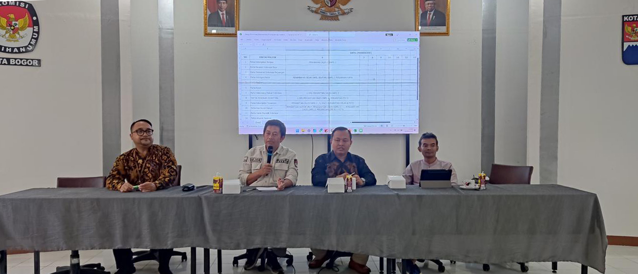 Bawaslu Kota Bogor Bahas Teknis Penyelesaian Sengketa Proses Pemilu Dalam Rapat Koordinasi KPU Kota Bogor