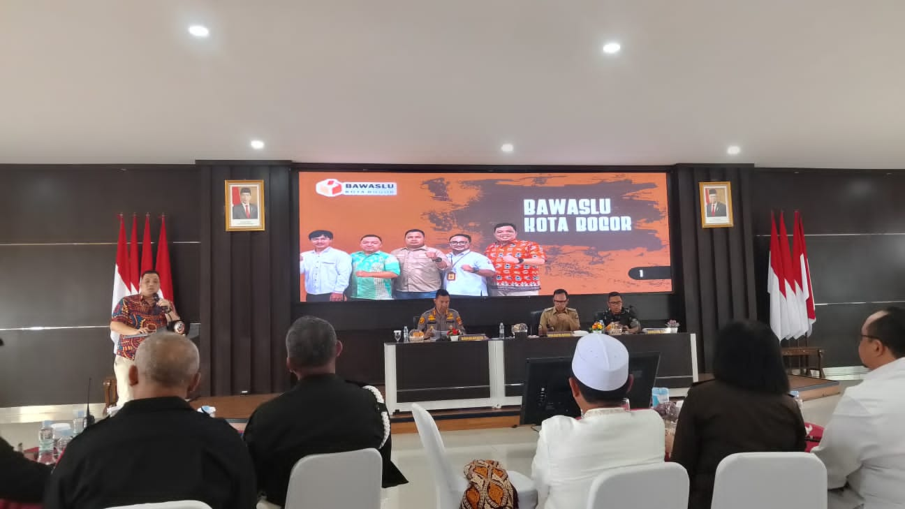 Bangun Sinergi dan Kolaborasi Bawaslu Kota Bogor Hadiri Rapat Koordinasi Lintas Sektoral Dalam Rangka Kesiapan Pengamanan Pemilu Tahun 2024