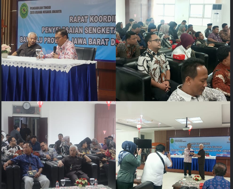 Anggota Bawaslu Kota Bogor, Firman Wijaya Hadiri Rapat Koordinasi Sengketa Pemilihan Tahun 2024 Dengan Pengadilan Tinggi Tata Usaha Negara, Jakarta 