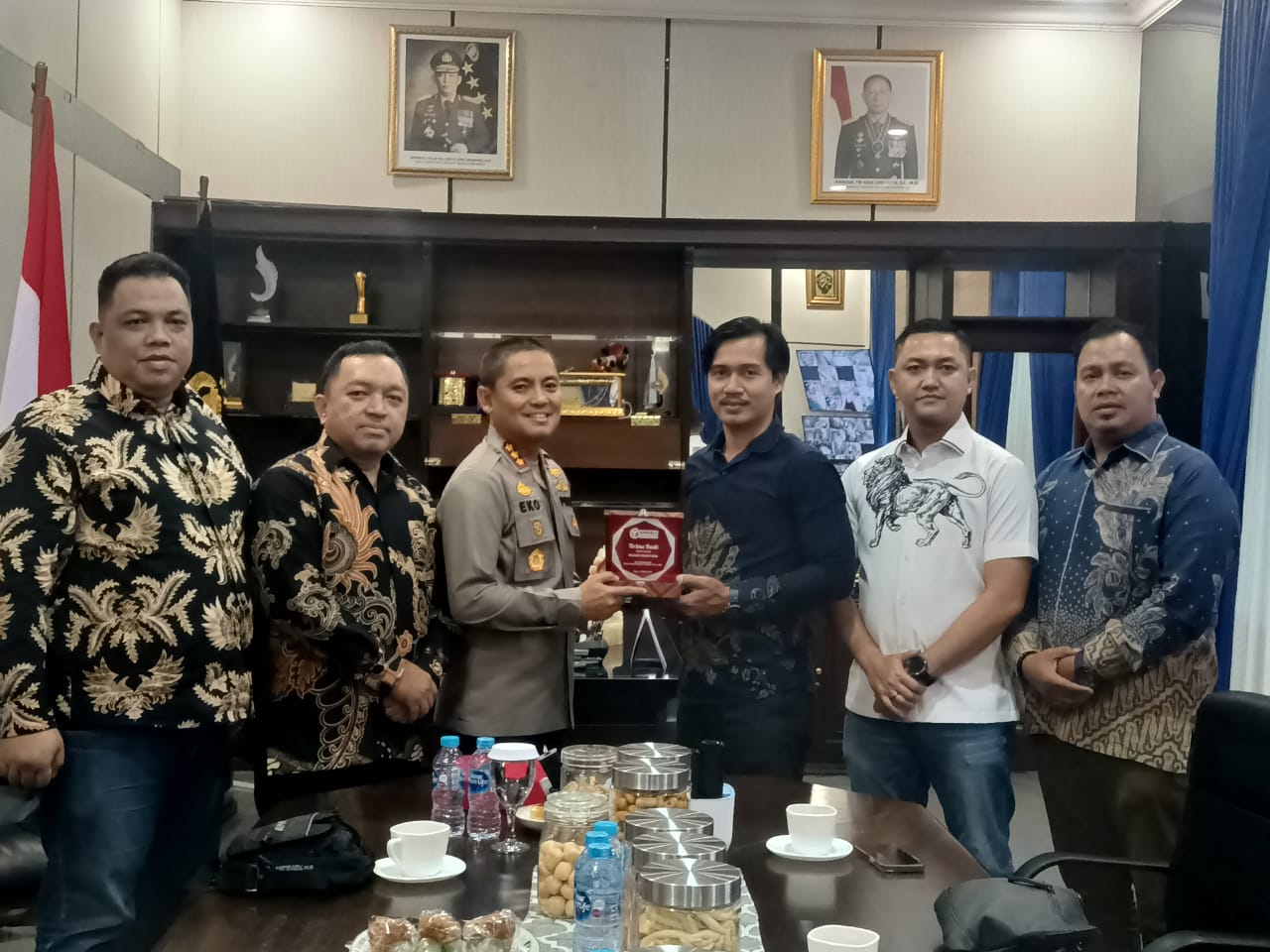 Ketua Dan Anggota Bawaslu Kota Bogor Ucapkan Terima Kasih Kepada Kapolresta Bogor Kota