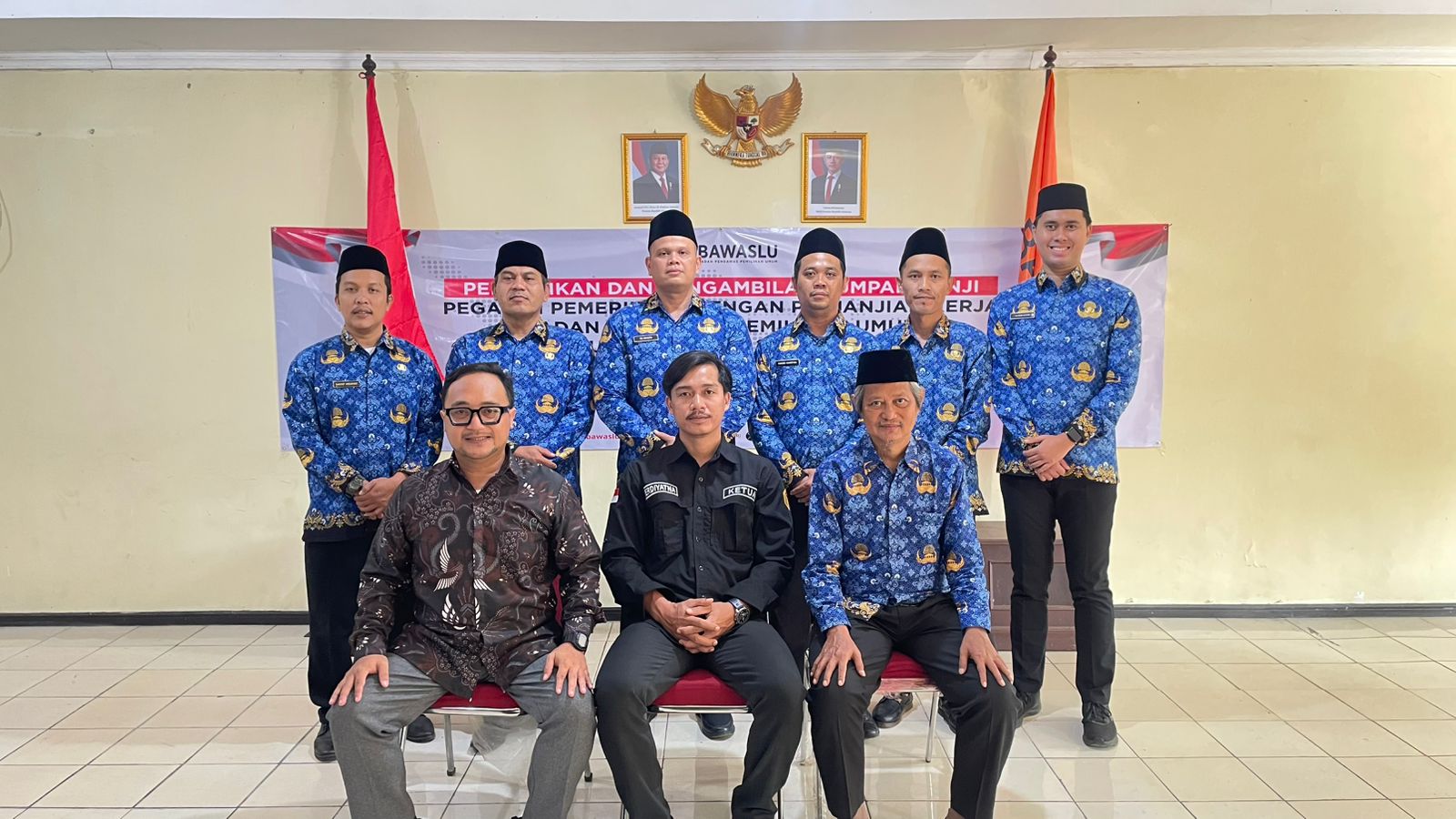 Staf Bawaslu Kota Bogor Telah Resmi Dilantik Menjadi PPPK Tahun Anggaran 2024 Tahap I