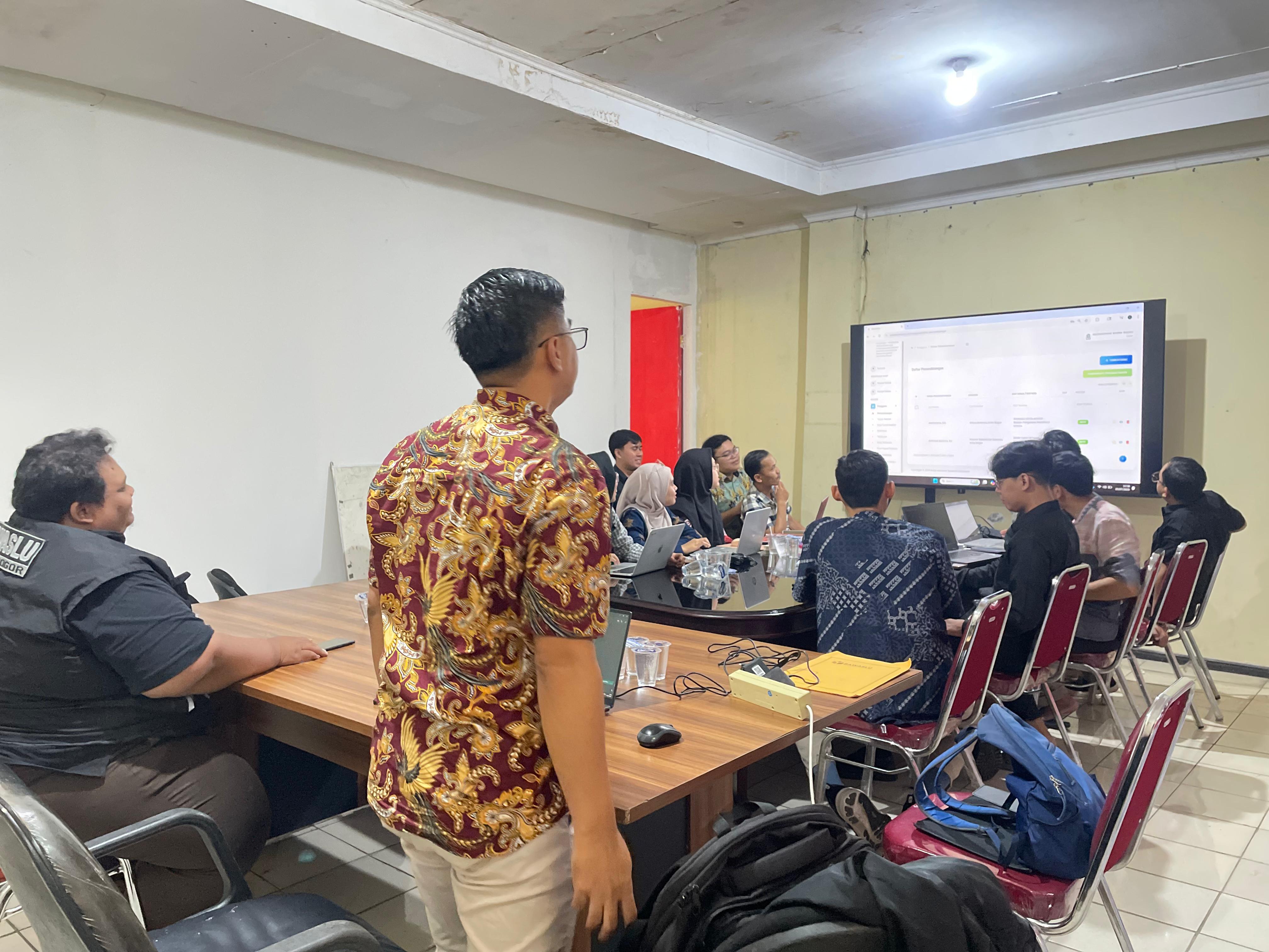 Digitalisasi Arsip, Sekretariat Bawaslu Kota Bogor Ikuti Pelatihan Penggunaan Srikandi Dari Bawaslu RI