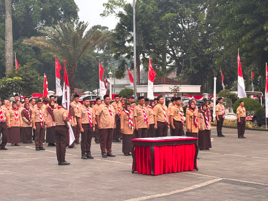 Kepala Sekretariat Bawaslu Kota Bogor Dilantik sebagai Ketua Pimpinan Saka Adhyasta Kota Bogor