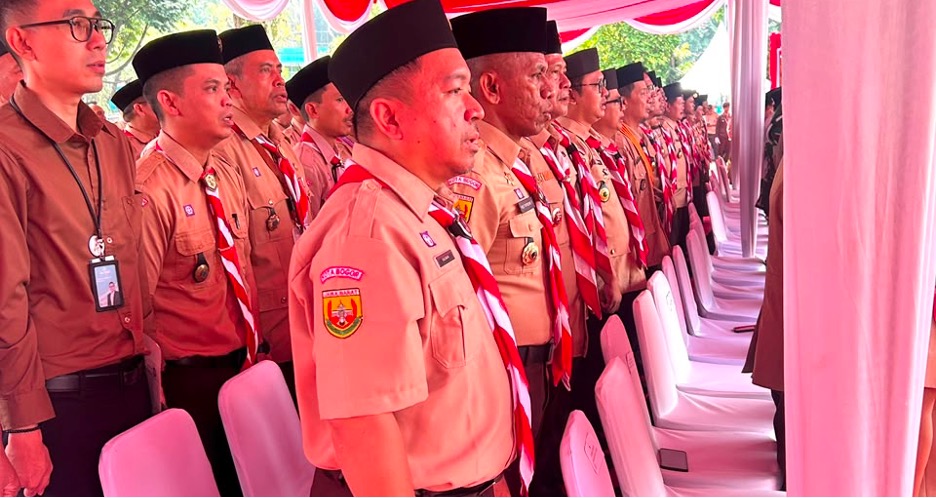Anggota Bawaslu Kota Bogor Hadiri Apel Besar Hari Pramuka ke-65
