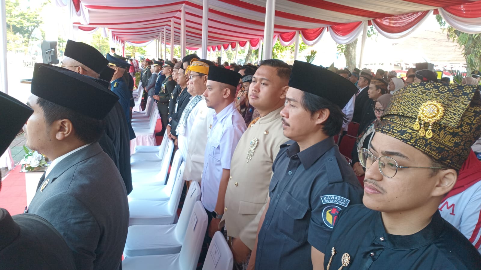 Ketua Bawaslu Kota Bogor Hadiri Upacara HUT Republik Indonesia Ke-81 Tingkat Kota Bogor