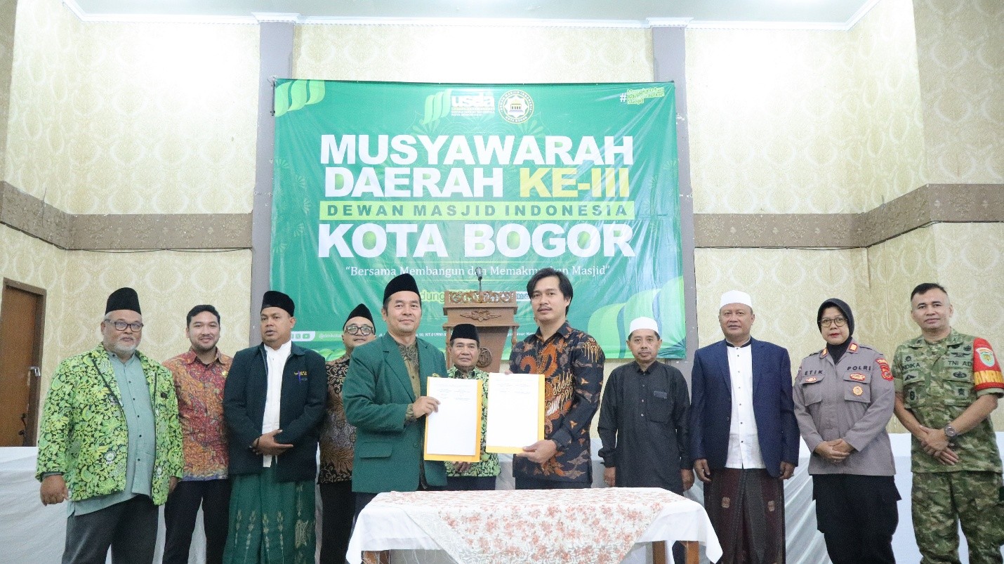 Bawaslu Kota Bogor dan DMI Teken MoU, Perkuat Pencegahan Pelanggaran Pemilu di Masjid