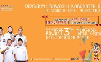 Dirgahayu Bawaslu Kabupaten/Kota ke 3 tahun