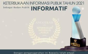 Anugerah Keterbukaan Informasi Publik Tahun 2021