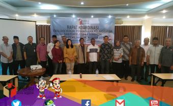 Rapat Koordinasi Evaluasi Hukum, Penanganan Pelanggaran, dan Penyelesaian Sengketa pada Pemilihan Umum tahun 2019