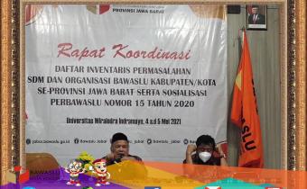 Rakor DIP SDM dan Organisasi Bawaslu Kabupaten/Kota se-Provinsi Jawa Barat