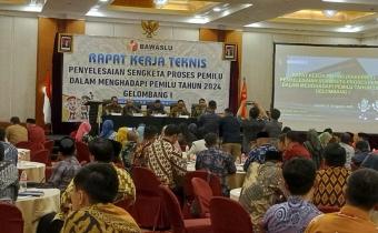 Rapat Kerja Teknis Penyelesaian Sengketa Proses Pemilu Dalam menghadapi Pemilu Tahun 2024