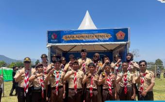 Kontingen Saka Adhiyasta Pemilu Kota Bogor Raih Terbaik I dalam Scout Competition Adhiyasta