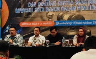Bawaslu Kota Bogor Gelar Rapat Konsolidasi dan Evaluasi Sentra Gakkumdu Bawaslu Kota Bogor Dalam Pemilihan Serentak 2024