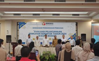 Bawaslu Kota Bogor menggelar kegiatan Sosialisasi Pengawasan Pemilihan dengan tema "Evaluasi Pelaksanaan Pemilihan Serentak Tahun 2024 di Kota Bogor" Bersama Mahasiswa Pakuan