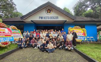 Anggota Bawaslu Kota Bogor, Salman Alfarisi Hadiri Peringatan Hari Pers Nasional 2025