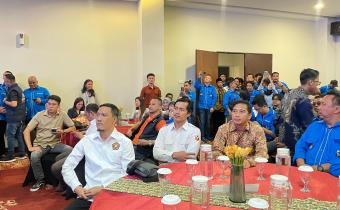 Ketua Bawaslu Kota Bogor, Herdiyatna Hadiri Acara Pelantikan DPD KNPI Kota Bogor