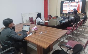 Ketua Bawaslu Kota Bogor, Herdiyatna  dan Staf Jalani Self Assesment Questionnere (SAQ) Tentang Keterbukaan Informasi Publik Dari Bawaslu Provinsi Jawa Barat