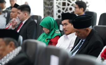 Ketua Bawaslu Kota Bogor, Herdiyatna Hadiri Rapat Paripurna DPRD Kota Bogor Dalam Rangka Mendengarkan Pidato Kenegaraan Presiden RI Dalam Rangka Hut Ke-80 Kemerdekaan RI