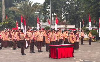 Kepala Sekretariat Bawaslu Kota Bogor Dilantik sebagai Ketua Pimpinan Saka Adhyasta Kota Bogor