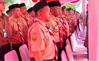 Anggota Bawaslu Kota Bogor Hadiri Apel Besar Hari Pramuka ke-65